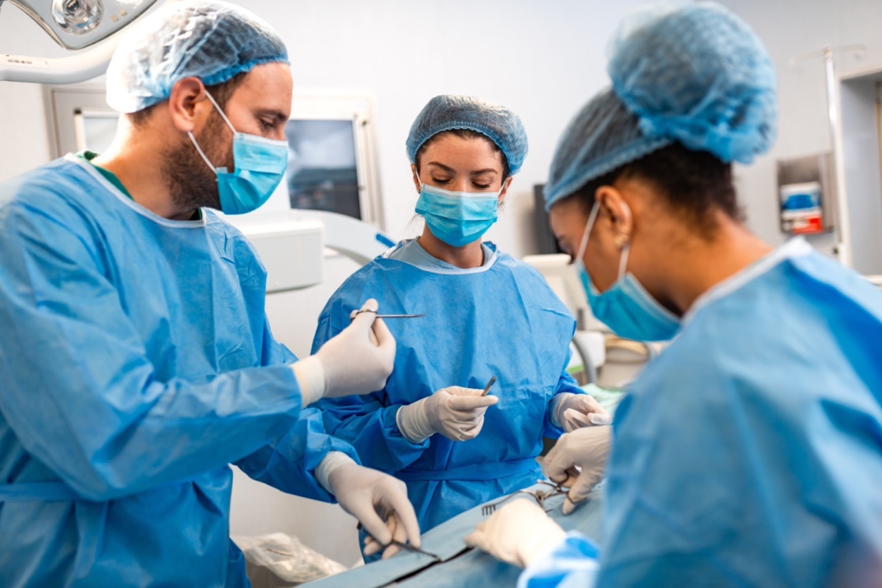 surgical team reviewing a backup plan for OR downtime during an EHR outage